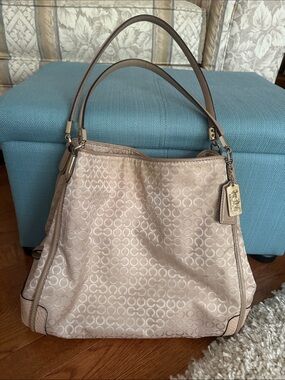Coach Madison Phoebe Signature Jacquard Shoulder Bag